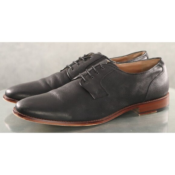 Gordon Rush Woods Men\'s Plain Toe Dress Shoes Size 11.5 Leather Black